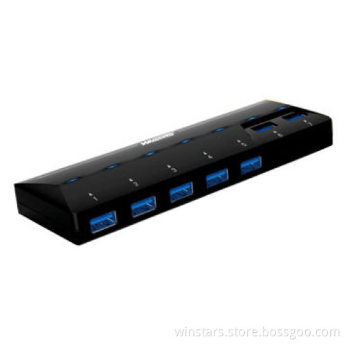 USB3.0 7 Ports HUB Includes Power Adapter and USB3.0 CableNew